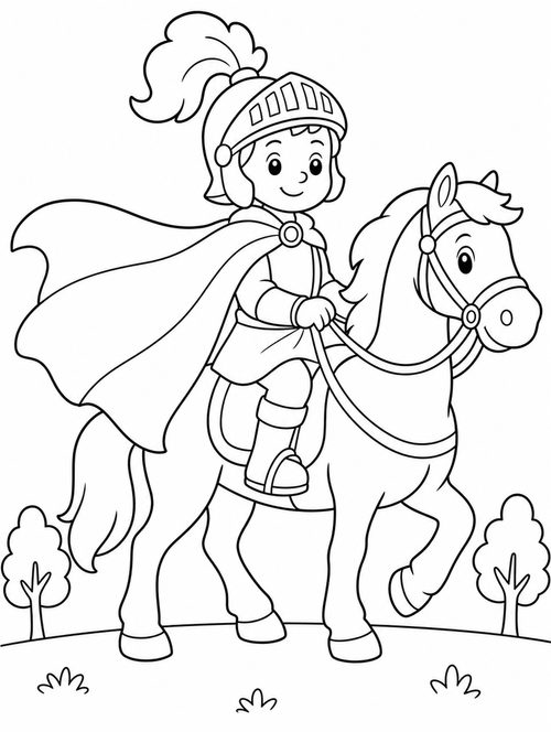 Sankt Martin auf seinem Pferd